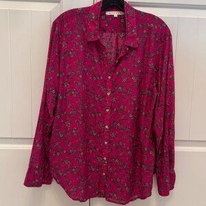 Xirena Pink Floral Top, Size: Medium